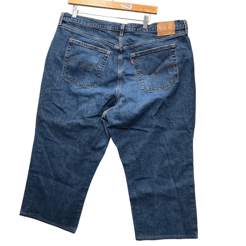 Levi's Premium Wedgie Straight Jeans Women's 20W Dark Wash Denim - Picture 2 of 9